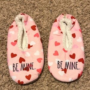 Pink Heart Slippers